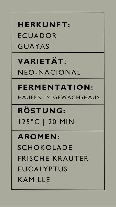 70% Tender Dark - Ecuador Guayas - limitierter specialty cacao