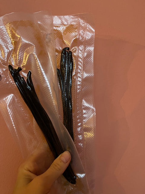 Vanilleschoten direkt aus Uganda - dicke, saftige Vanilleschoten