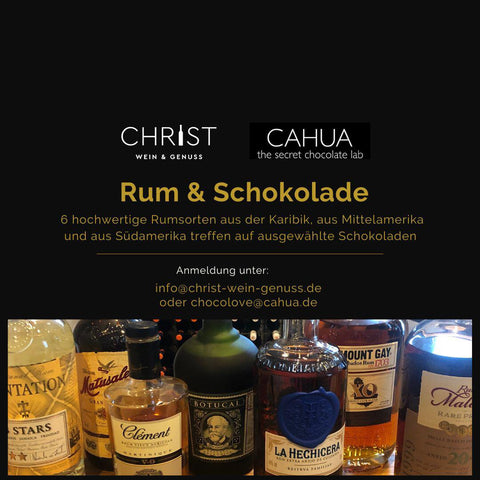 Rum & Schokoladen Tasting | Cahua x Christ Wein & Genuss