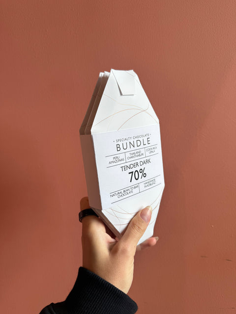 70% Tasting-Bundle | 3 Tafeln Zartbitterschokolade | 3 verschiedene Ursprungsorte