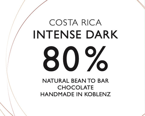 80% Intense Dark | Zartbitterschokolade | Costa Rica