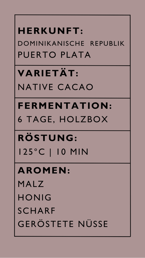 70% Tender Dark - DOMINIKANISCHE republik Puerto plata - limitierter specialty cacao
