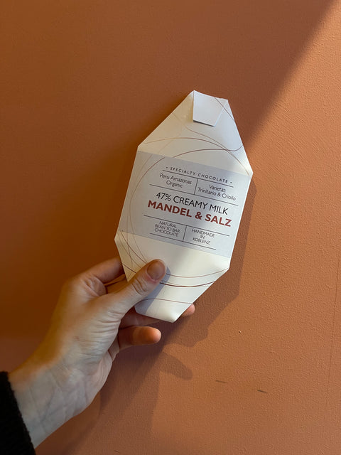*LIMITIERT* Mandel & Salz Vollmilchschokolade - 47% Creamy Milk Peru Amazonas