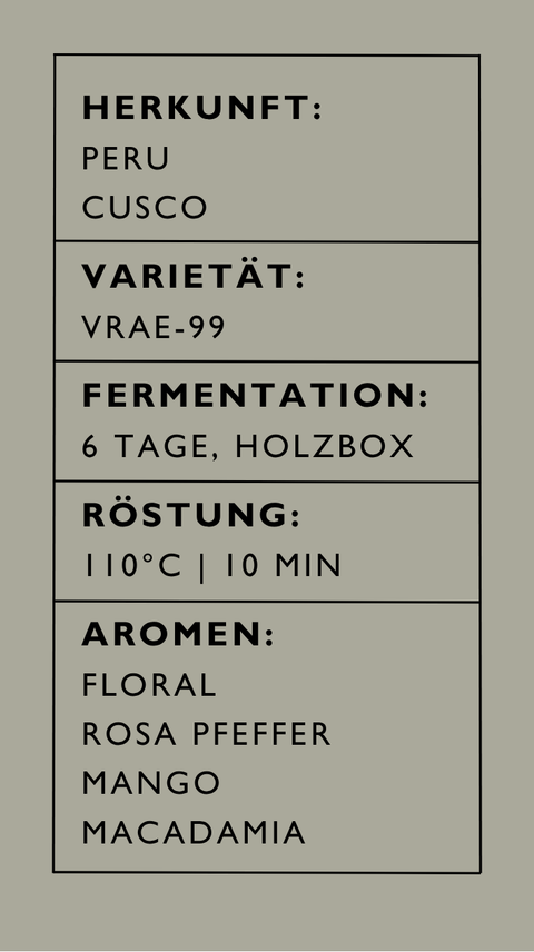 70% Tender Dark - Peru Cusco - limitierter specialty cacao