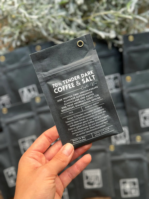 Überraschungs-Schokolade - kleine Portionen Bruch- & Trinkschokolade zum Probieren