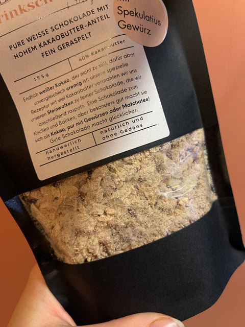 Weiße Trinkschokolade mit Spekulatiusgewürz