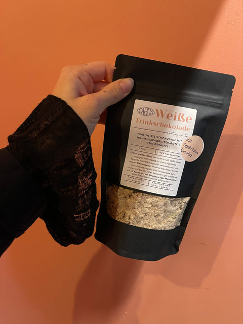 Weiße Trinkschokolade mit Spekulatiusgewürz