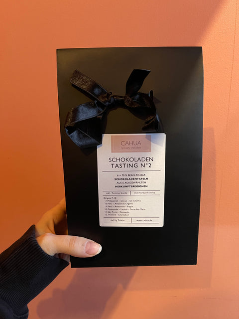 Origin Tasting Box N°2 - 6 x 70 % Bean-to-Bar Schokolade aus verschiedenen Herkunftsländern