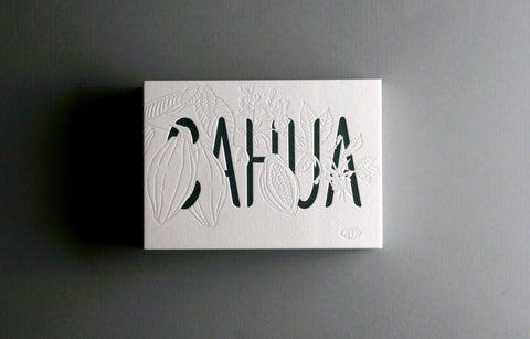 CHOCO JUNGLE | Letterpress-Karte | Cahua & Kakaofrüchte